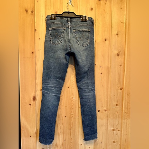AG Super Skinny Ankle Blue Denim Jeans - Picture 4 of 9